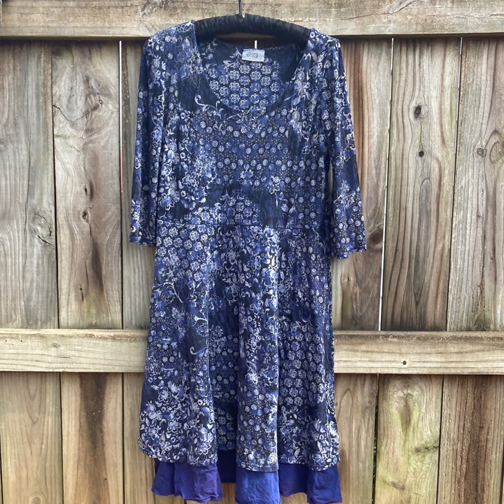 Plume and Thread purple and black dress